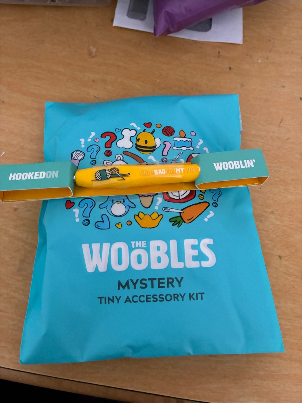 Mystery Tiny Accessory Kit with Yellow limited edition crochet hook